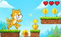 Платформер з котиком у Scratch